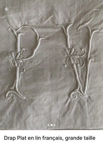 Drap plat lin français - drap,