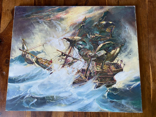 Peinture huile sur toile - huile,