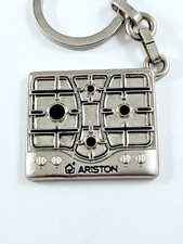 KEYCHAIN - ARISTON - hob, gas - kitchen - painted metal, vintage 90s