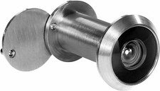 Judas optique pour porte coupe-feu grise - angle de vision 200° - JUDAS OPTIQUE