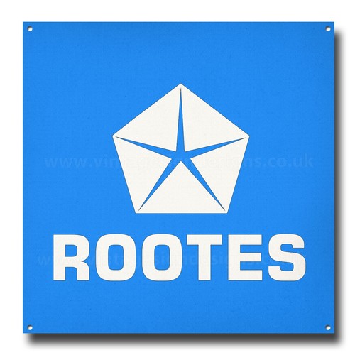 Plaque métallique rootes - métallique,