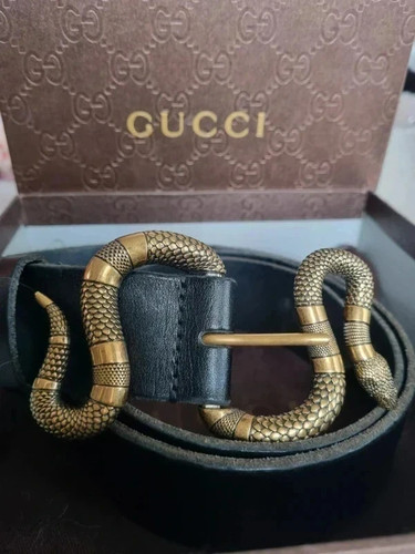 Ceinture cuir gucci boucle - ceinture,