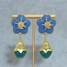 Medieval Vintage Niche Retro Style Design with Bow Earrings