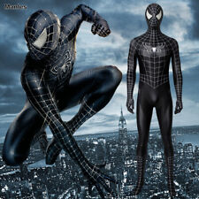 The Amazing Spider-Man 3 Black Raimi Spider-Man Cosplay Costume Adult & Kid Suit
