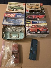 Vintage Model Car Kits, Junkyard Lot For Restoration Or For Parts S/P