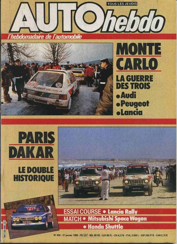 Auto hebdo 456 - auto, 31/01/1985