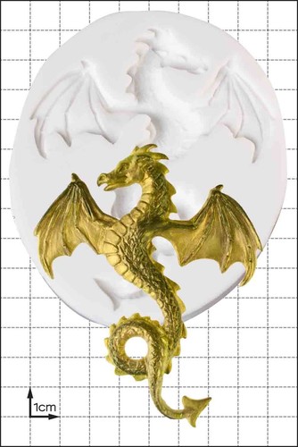 Moule silicone volant dragon - silicone,