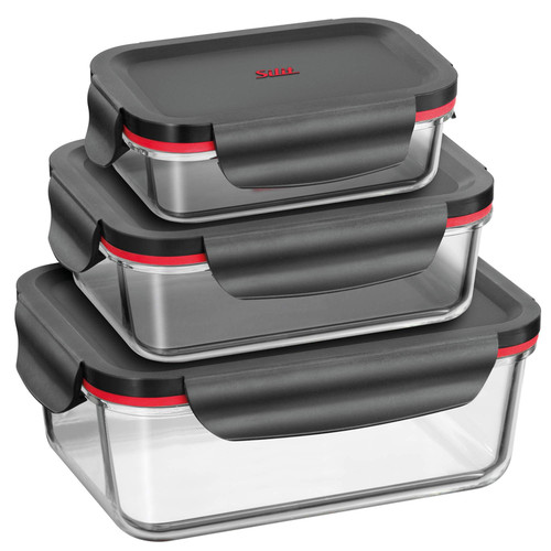 Silit black red set teilig - silit, 3-teilig