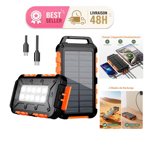 Batterie externe solaire - batterie,