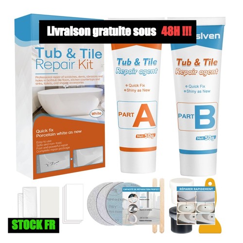 Kit réparation baignoire