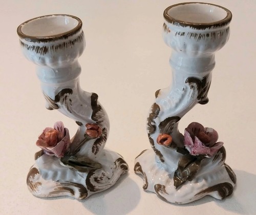 Deux petits bougeoirs - deux,