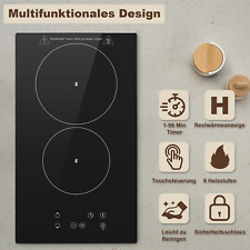 KICHPOWER Table de cuisson vitrocéramique 2 zones Cuisinière encastrable 3000W