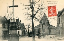 LIFE card La Place et l'Eglise La Croix carriage dump truck