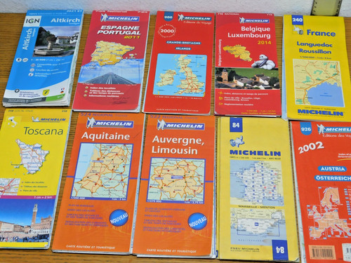 Lot carte routiere - 10,