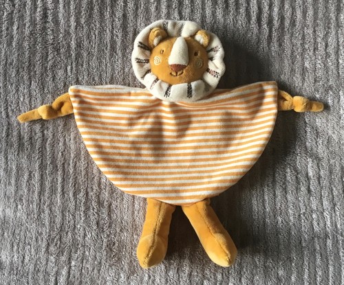 Doudou lion jaune orange beige - lion,