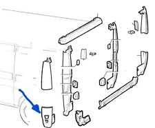 REAR CORNER SX FIAT DUCATO 1994 CAMPER ORIGINAL 1331025080 1313262080
