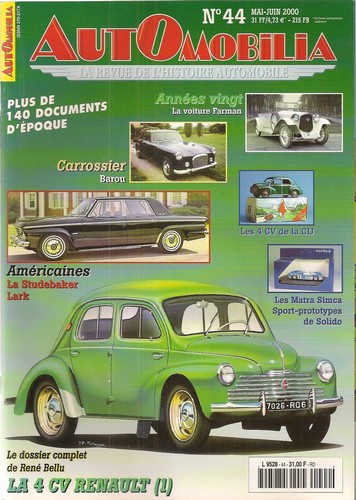 Automobilia renault 4cv - 44,