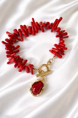 Bracelet acier doré - , en