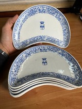 Series of 6 Earthenware Entrance Plate XIX Eme Painted Gien Crown Count Service