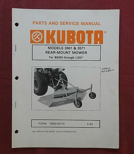 Kubota b8200 l235 - l275, l295