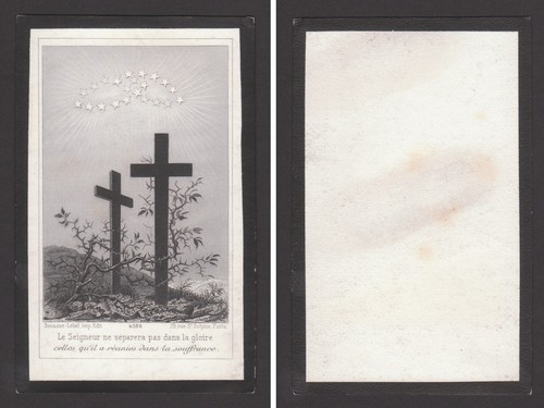 Image pieuse mortuaire blanc - image,