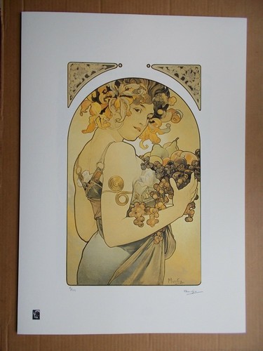 Sérigraphie alfons mucha - sérigraphie,