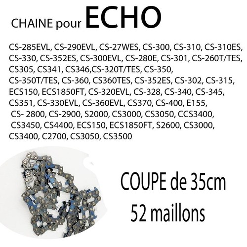 Chaine pour tronçonneuse echo - tronçonneuse,