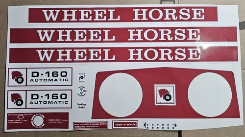 New wheel horse 160 - new, decals
