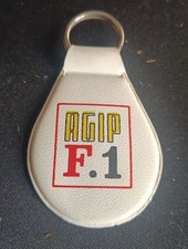 ANTIQUE LEATHER KEYCHAIN Agip f 1 - KEYCHAIN -