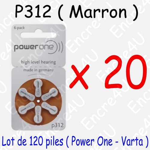 120 piles auditives marron - 120,