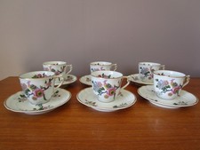 6 Tasses à Café & sous