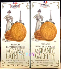 2 Packs St Michel La Grande Galette French Butter Cookies 21.16 oz Each Pack