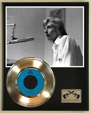 Barry Manilow 45 Gold Plated Record Display on an Open Air Wood Plaque. 02