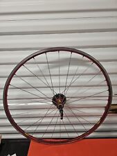 Vintage Mavic Helium Seria 6000 clincher rear wheel.
