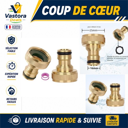 Raccords rapides laiton - rapides, en