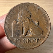 Pièce Dix 10 Cent Belge 1832
