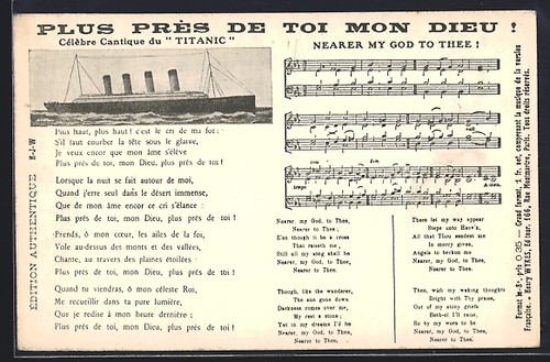 Carte postale paquebot titanic - postale,