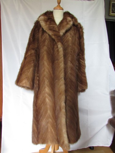 Manteau vison camel - vison, camel/naturel
