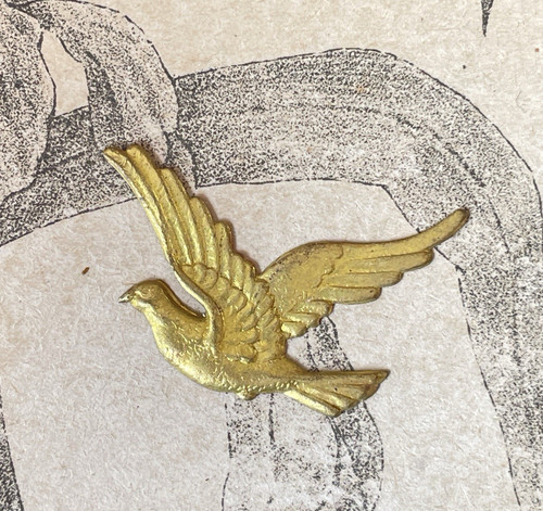 Insigne métal doré - en,