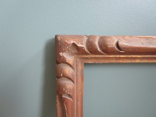 Cadre ancien bois sculpté - bois,