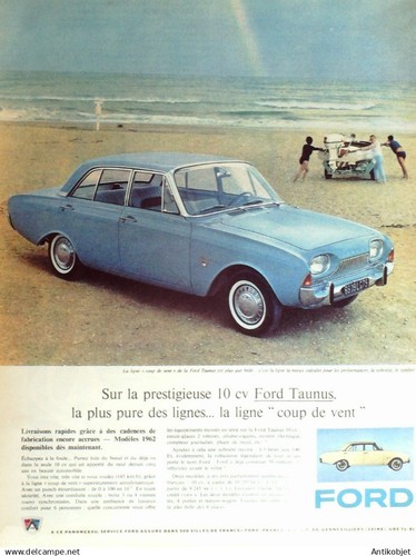 Publicite auto ford taunus - publicite,