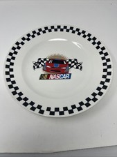 Vintage Gibson Nascar 11.5" Dinner Plate Red Car 2002 Micro DW Oven Safe
