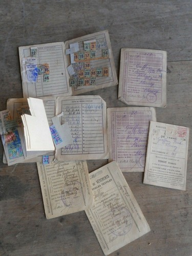 Lot cartes rationnement - cartes, de