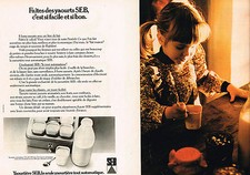 ADVERTISING ADVERTISING 064 1976 SEB yogurt maker (2 pages)