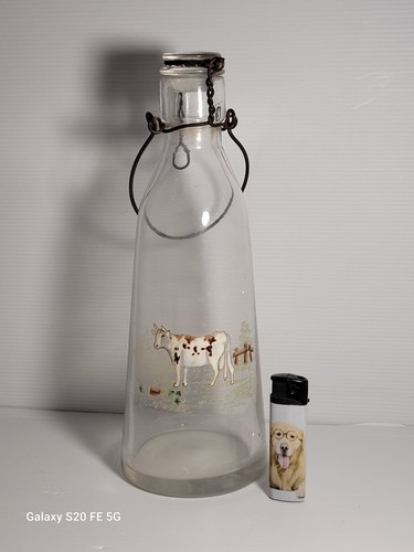 Bouteille lait émaillée - bouteille,