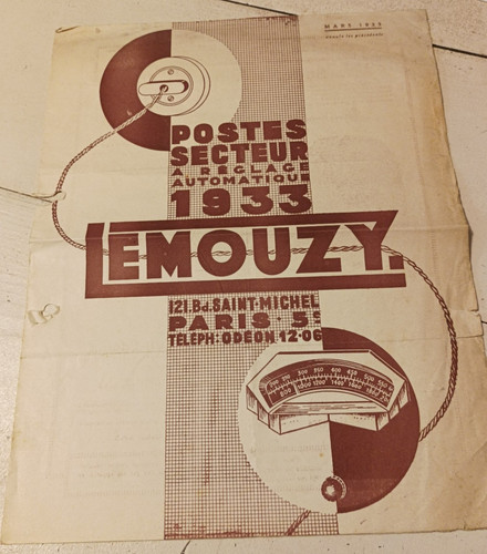Ancienne publicite prospectus - ancienne,