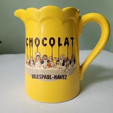CHOCOLAT Delespaul-Havez Yellow French Pitcher 6".