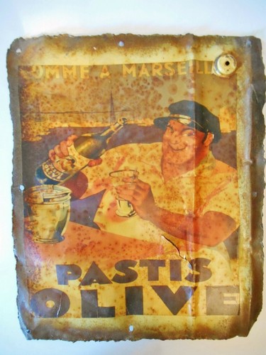 Pastis olive plaque - pastis, .