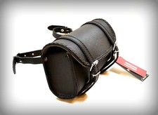 Sacoche de fourche en Cuir - Rectangulaire Simple -  moto custom harley trike VN