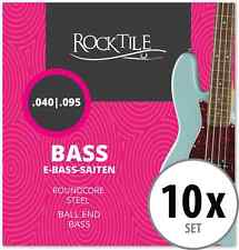 10x Jeu de 4 Cordes Basse Guitare Electrique Longscale 040 - 095 en Acier Nickel